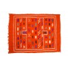 Tapis vintage fait main tapis berbere aux motifs ethniques sur fond orange
